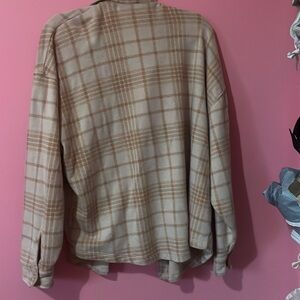 Plaid Beige and Brown Shirt